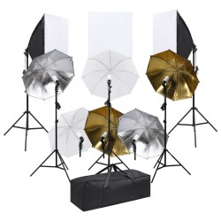 Tander Kit de estúdio fotográfico c/ conjunto iluminação e softboxes