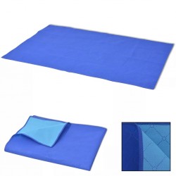 Tander Toalha de piquenique azul e azul claro 100x150 cm