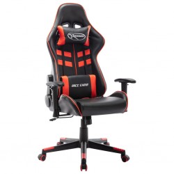 Tander Cadeira de gaming couro artificial preto e vermelho