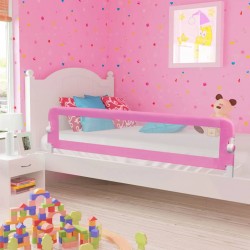 Tander Barra de segurança p/ cama infantil 180x42cm poliéster rosa