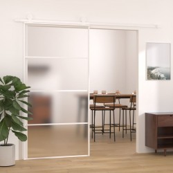 Tander Porta deslizante vidro ESG fosco e alumínio 102,5x205 cm branco