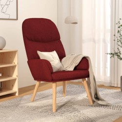 Tander Cadeira de descanso tecido vermelho tinto