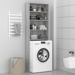 Armário para máquina de lavar roupa 64x24x190cm cinzento sonoma