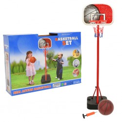 Conjunto portátil de basquetebol ajustável 138,5-166 cm