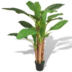 Tander Planta bananeira artificial com vaso 175 cm verde
