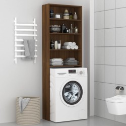 Armário máquina lavar roupa 64x24x190 cm cor carvalho castanho