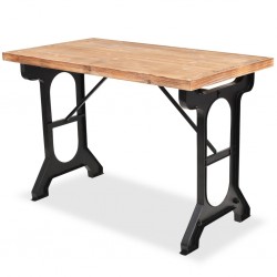 Tander Mesa de jantar madeira de abeto maciça 122x65x82 cm