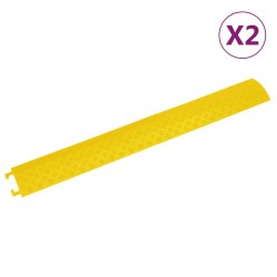 Rampas protetora de cabos 2 pcs 98,5 cm amarelo