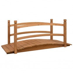 Tander Ponte de jardim 140x60x60 cm madeira de abeto maciça