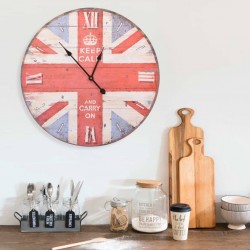 Tander Relógio de parede vintage UK 60 cm