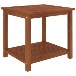 Tander Mesa lateral em madeira de acácia maciça 45x45x45 cm