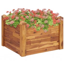 Tander Vaso/floreira de jardim 60x60x44 cm madeira de acácia maciça