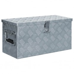 Tander Caixa de alumínio 61,5x26,5x30 cm prateado