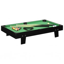 Tander Mini mesa de bilhar 92x52x19 cm preto e verde