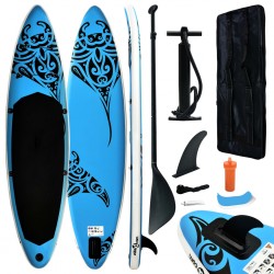Tander Conjunto prancha de paddle SUP insuflável 366x76x15 cm azul