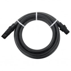 Tander Mangueira de sucção com conectores de PVC 4 m 22 mm preto