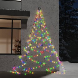 Tander Árvore de Natal parede 260 luzes LED 3 m int/ext colorido