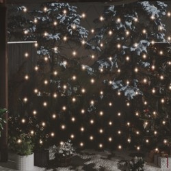 Tander Rede luzes de natal 3x3 m 306 luzes LED int/ext branco quente