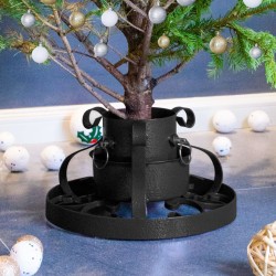 Tander Suporte para árvore de Natal 29x29x15,5 cm preto