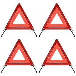 Tander Triângulo sinalização emergência 4pcs 56,5x36,5x44,5cm vermelho