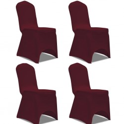 Tander Capa extensível para cadeira 4 pcs bordô